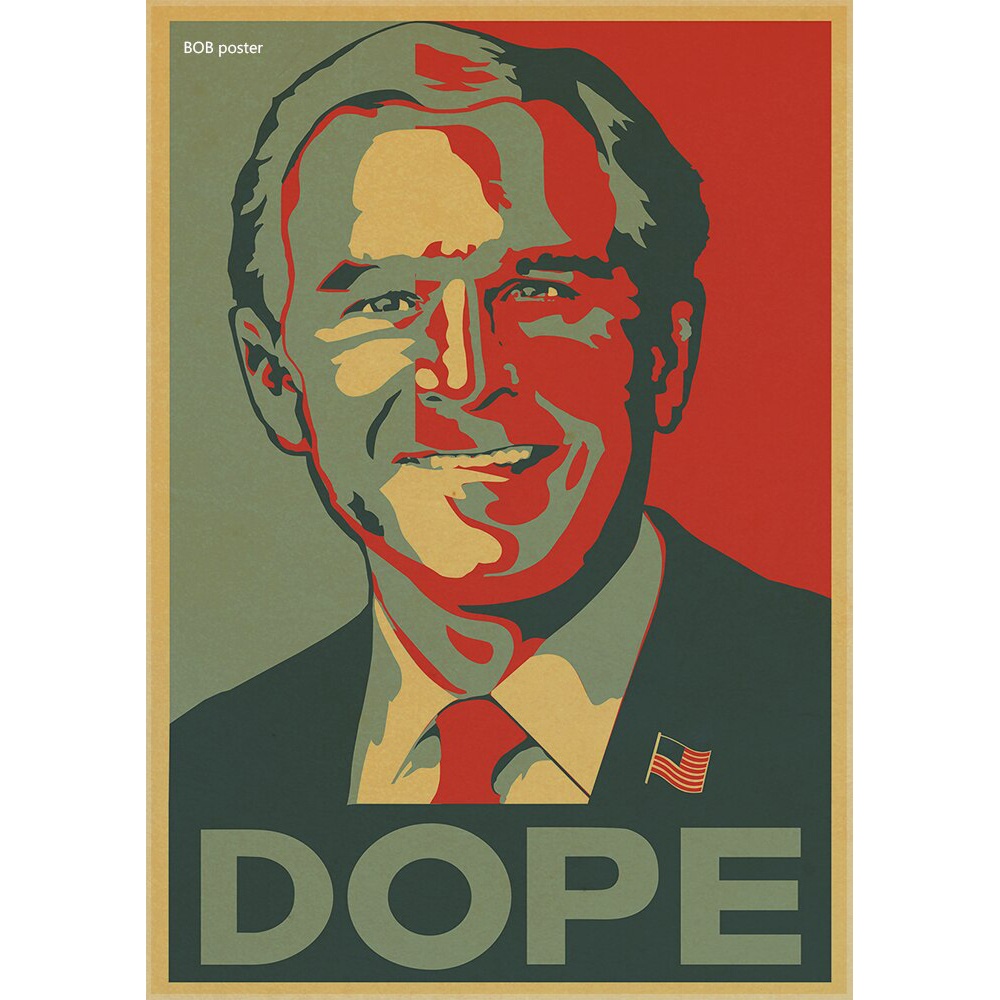 Poster Dinding Desain Selebriti Avatar Obama Gaya Vintage Klasik Untuk Dekorasi Rumah