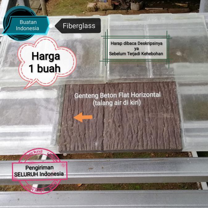 BARANG BARU Genteng Transparan Beton Flat