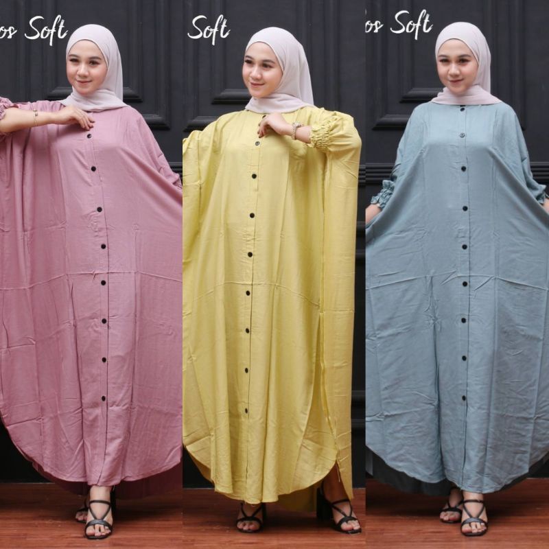 DASTER KAFTAN JUMBO // KAFTAN JUMBO BUSUI FRIENDLY // DASTER LOWO SUPER JUMBO LD 140 // KAFTAN POLOS