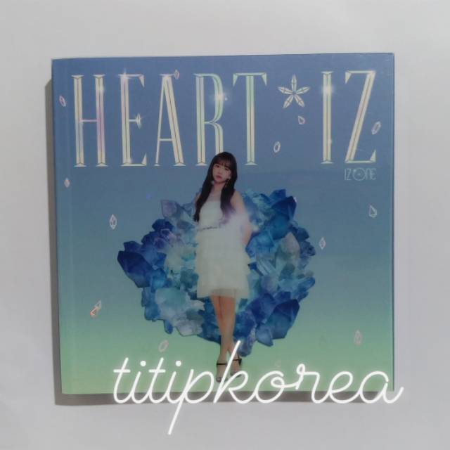 READY STOCK (ALBUM ONLY) IZ*ONE HEART*IZ SAPPHIRE VERSION JO YURI - IZONE HEARTIZ