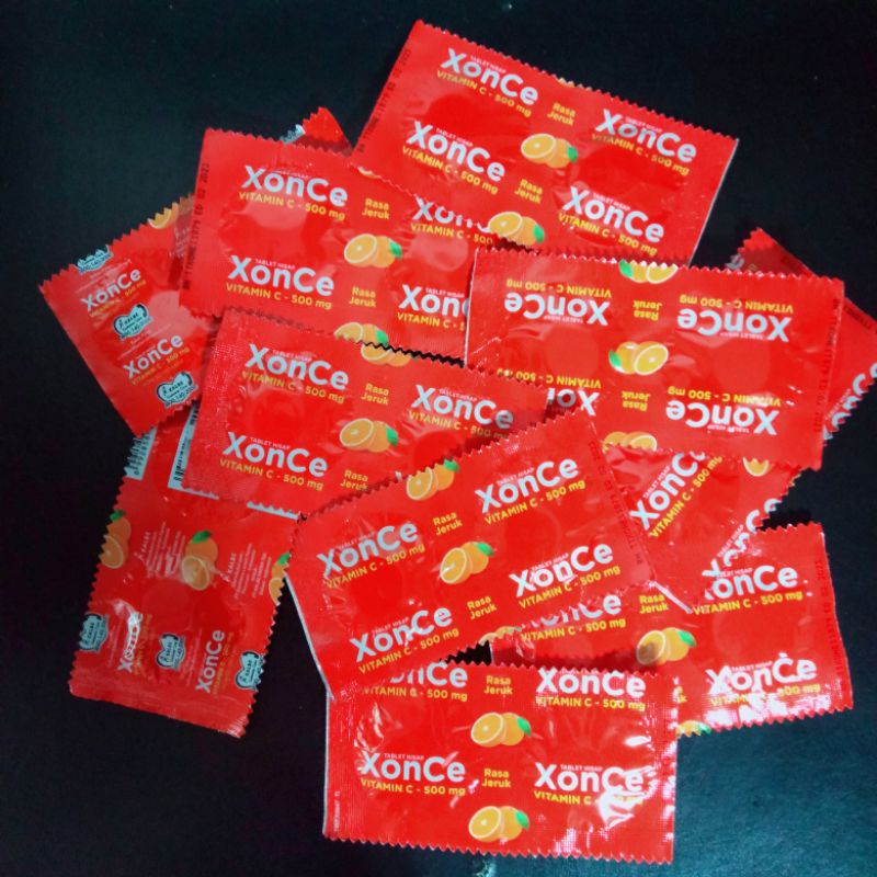 Xonce dan Vicee tablet hisap vitamin C 500 mg