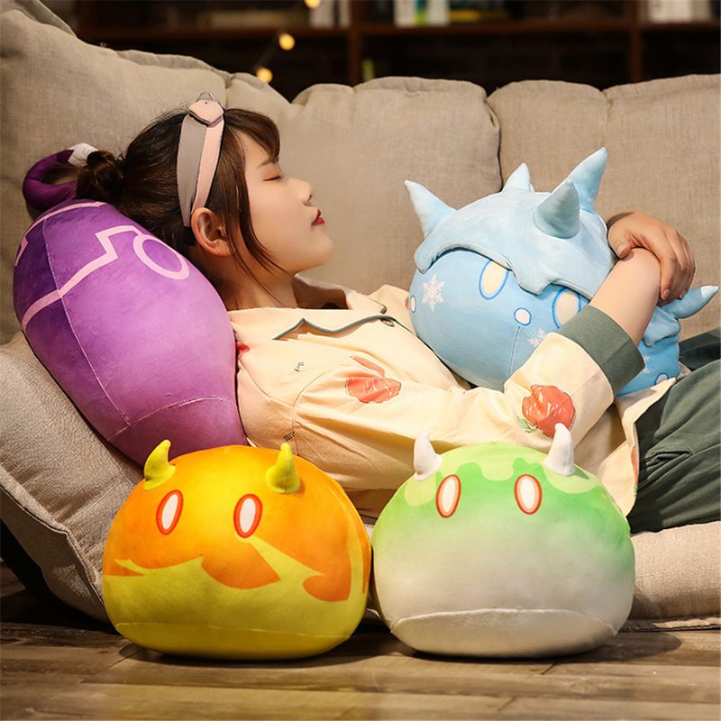 Genshin Impact Slime Stuffed Toy Plush Dolls Throw Pillow Toys Cartoon Gift