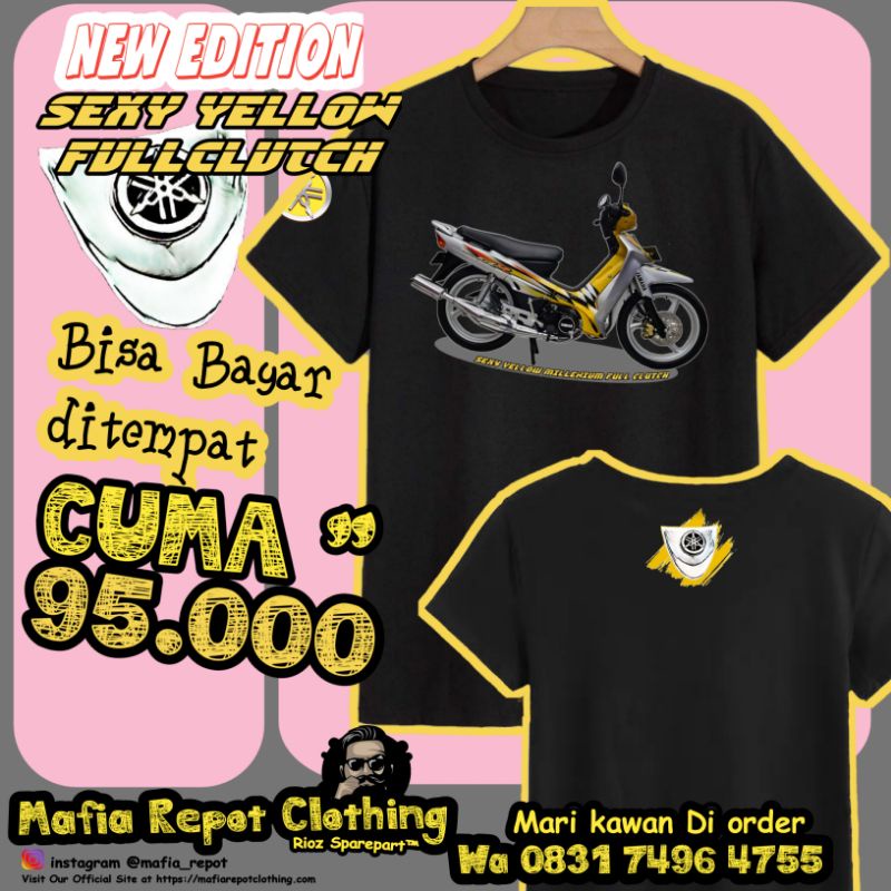 kaos yamaha f1zr fisr sexy yellow MILLENIUM