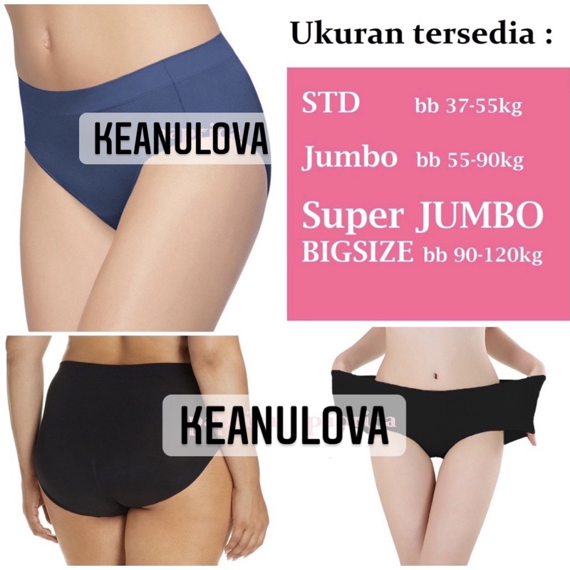 MISSLILY 1888 | Celana dalam wanita SUPER JUMBO 4L MUAT BB 90-100 KG BAHAN MODAL SUPER SOFT