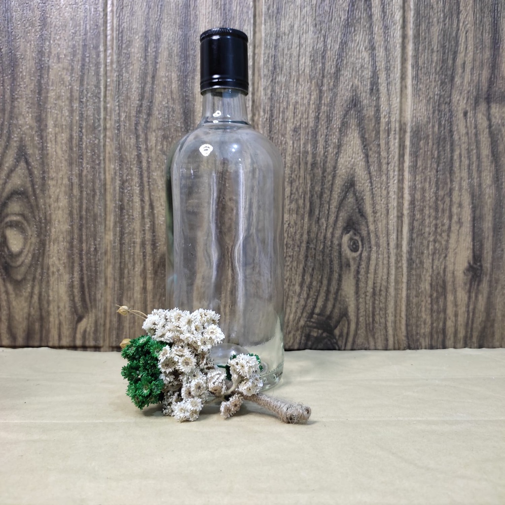 Botol Kaca 500ml  Iceland Botol + tutup Botol Kaca Cantik Botol Beling Jamu Botol Kopi Botol madu