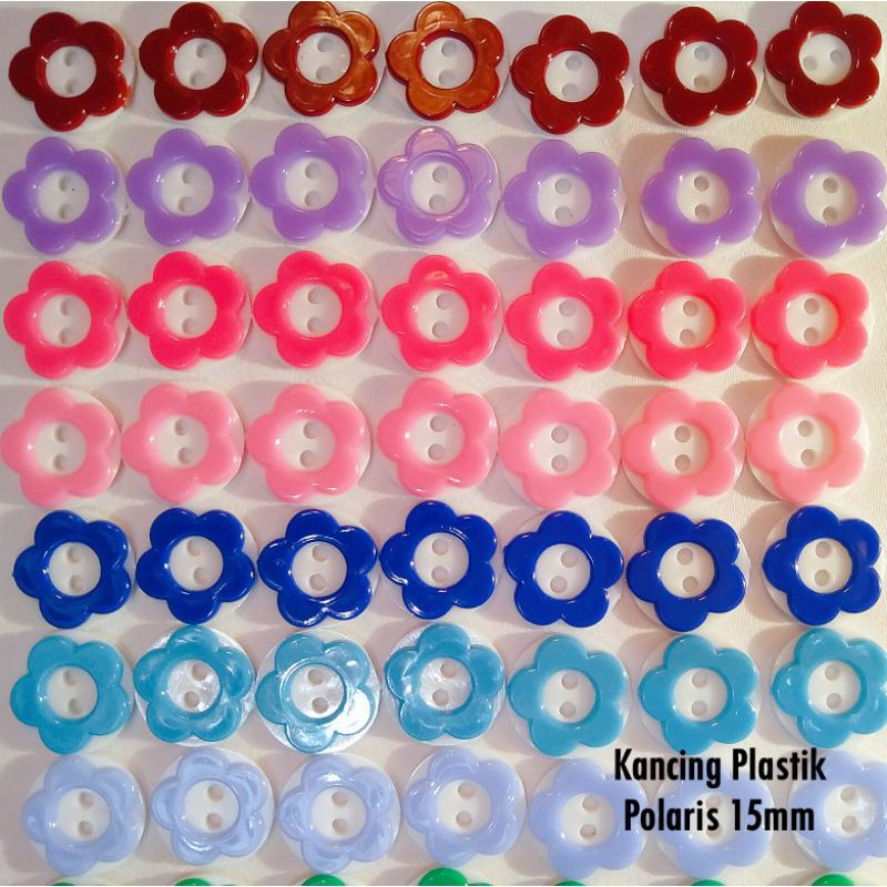 kancing sakura 15mm/ kancing 2cm/ kancing sakura besar/ kancing plastik/ kancing baju/ kancing