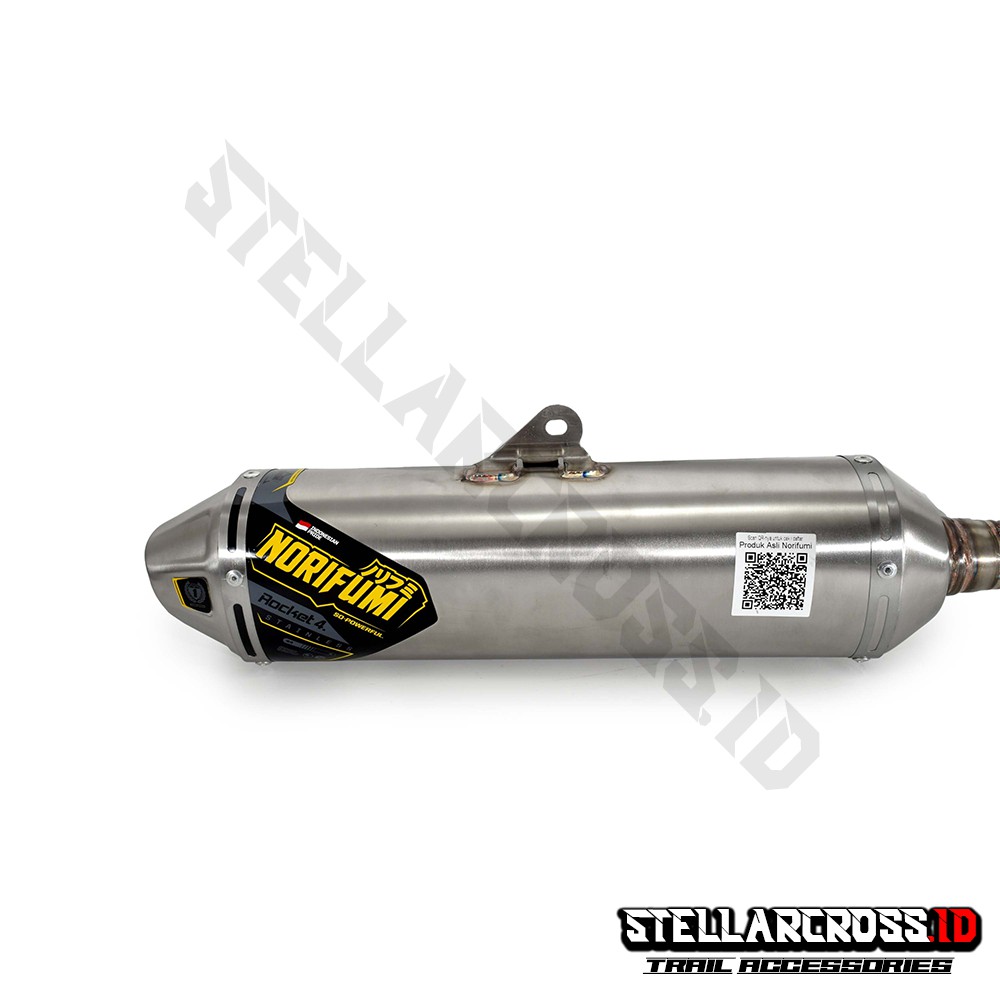 Knalpot Muffler Original NORIFUMI Rocket 4 KLX 230 2019 Stainless
