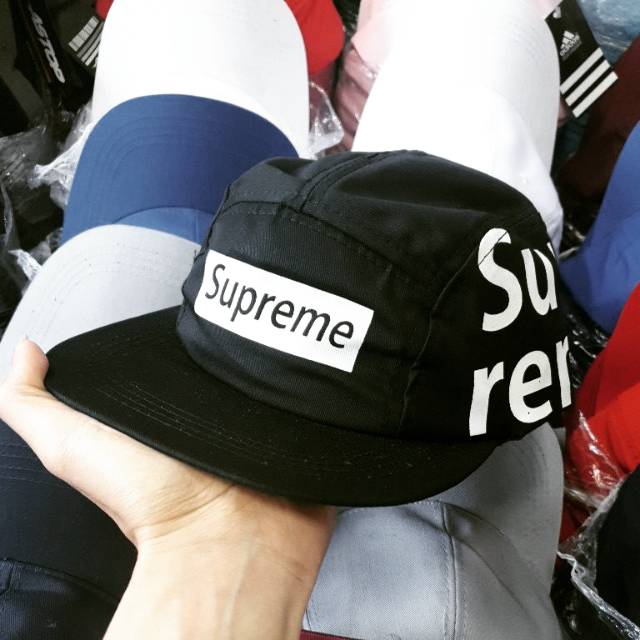 Topi FIVE PANEL Supreme HipHop Bestseller 100% Premium Quality