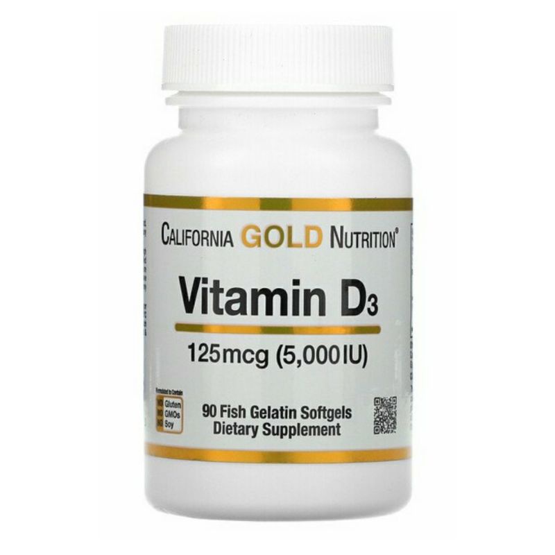 california gold nutrition vitamin D3 5000 iu softgel, vitamin D3-5000iu
