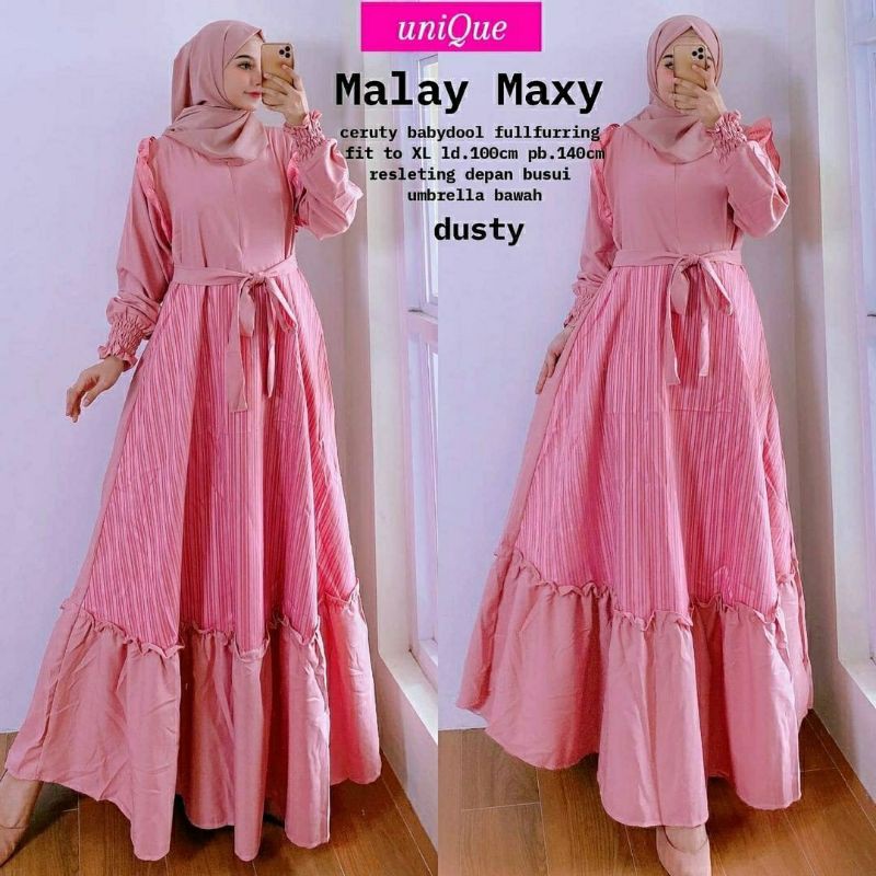 Malay Maxy, GAMIS BUSUI CANTIK BAHAN SHAKILA PREMIUM MIX ORGANZA TIMBUL LD 104 TERMURAH OOTD