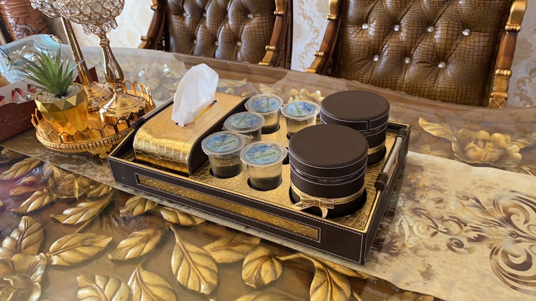 Trayset Toples Lebaran 3 In 1 Vinyl 1 Tisu 2 Toples 6 Lubang Aqua