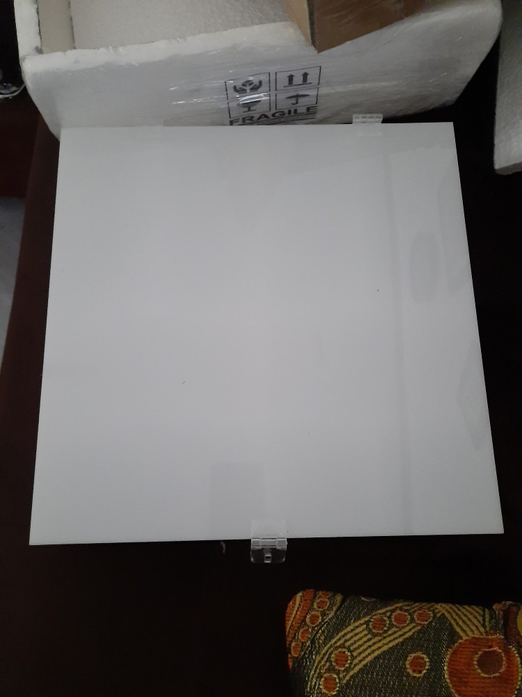 Tempat Uang+penutup Gembok Acrylic 2mm Putih Susu