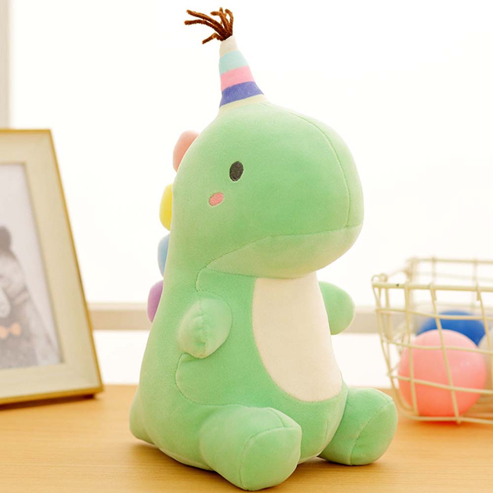 Needway  35cm Dinosaur Plush Doll Lovely Animal Doll Stuffed Animal Baby Toy Cartoon Sleep Pillow 50cm Soft Kids Hug Doll/Multicolor