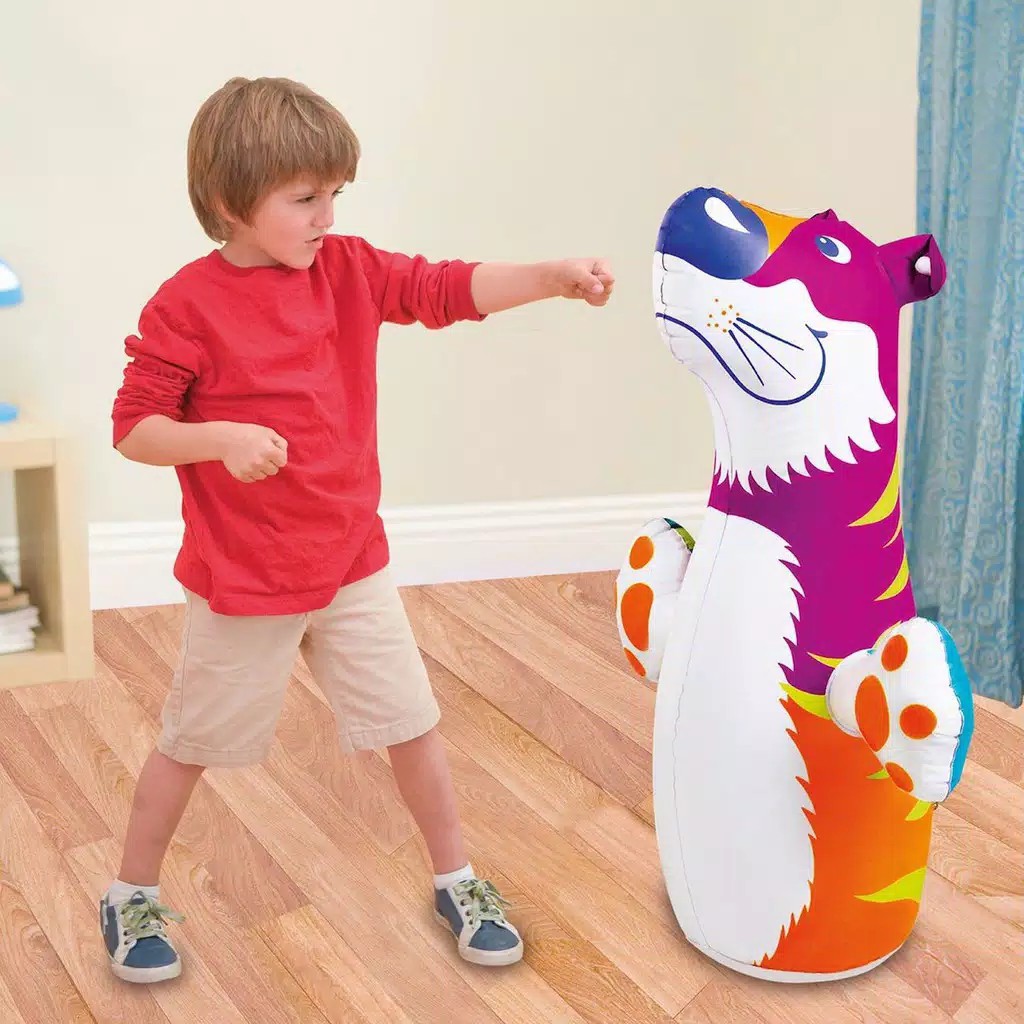 Mainan Anak Samsak Tinju Intex44669 3D Bop Bags Animal Dino -Tiger - Mainan Anak