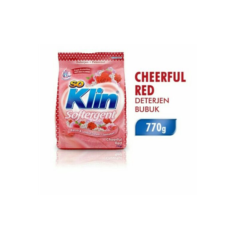 So Klin Softergent Powder Cheerful Red770G