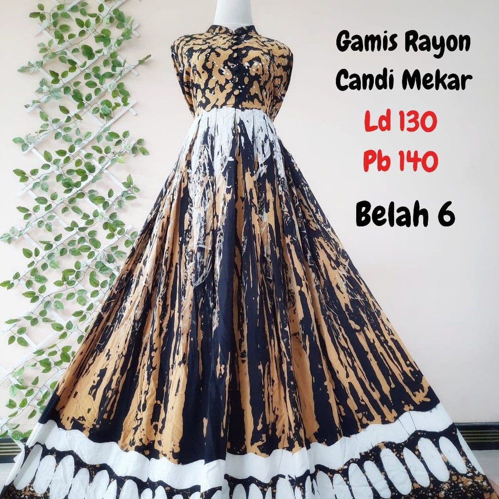 "READY" GAMIS RAYON CANDI MEKAR / MUTIARA JUMBO #RCM SIZE " XXXXL " REALPICT TERMURAH | TWILL ORI