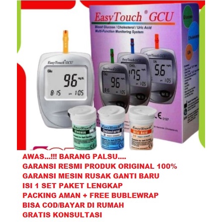 GARANSI RESMI DAN ORI alat kontrol gula darah asam urat dan kolesterol cek tes akurat tepat murah