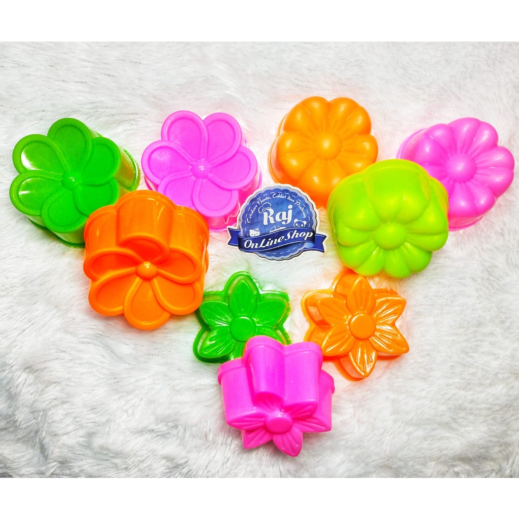 REady COD Cetakan Sakura Bunga Kecil 1 lusin Putu ayu jelly puding lapis kue bolu tulip  Melati jasm