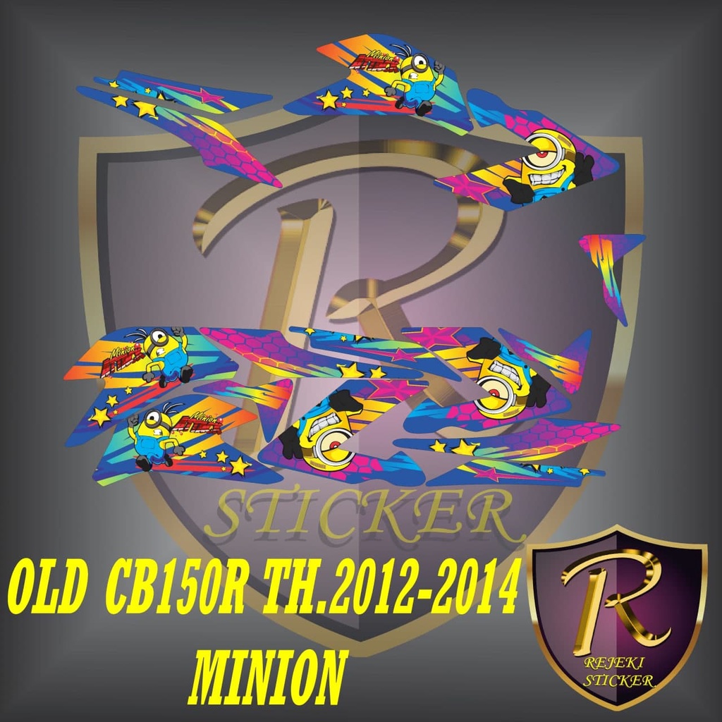 sticker striping decal stiker old cb150r lama th. 2012 ,2013 ,2014 old cb150r minion