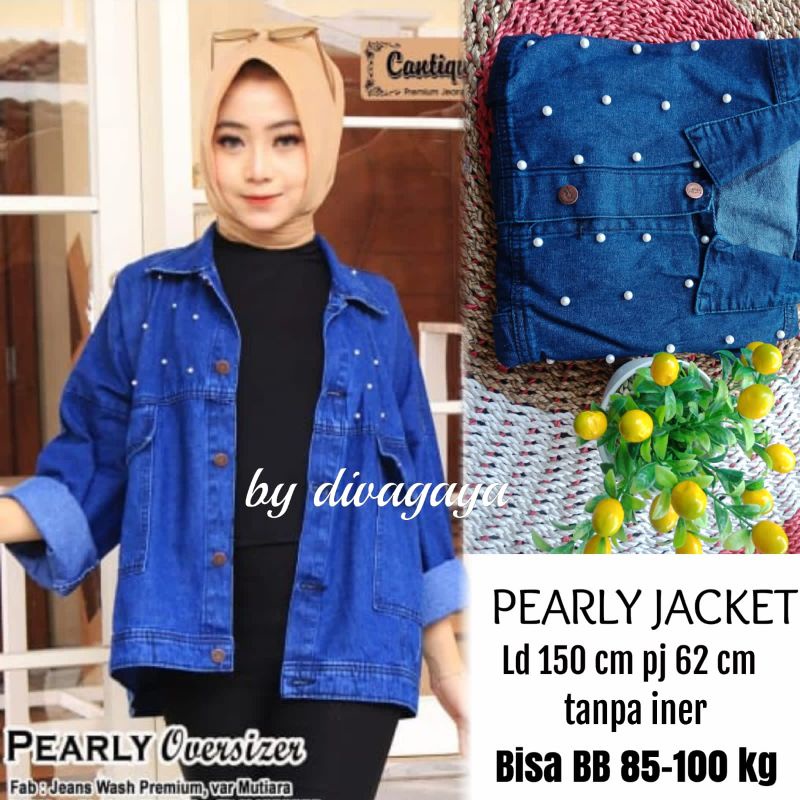 JACKET JEANS MUTIARA SUPER JUMBO BB 85-100 KG