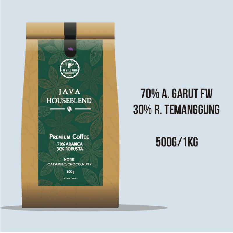 

JAVA HOUSE BLEND 70% ARABIKA 30% ROBUSTA 500G