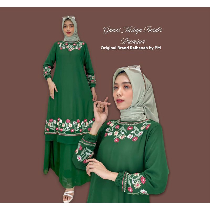 FLASH SHALE GAMIS MALAYSIA BORDIR BUNGA|RAIHANAH BY PM✨