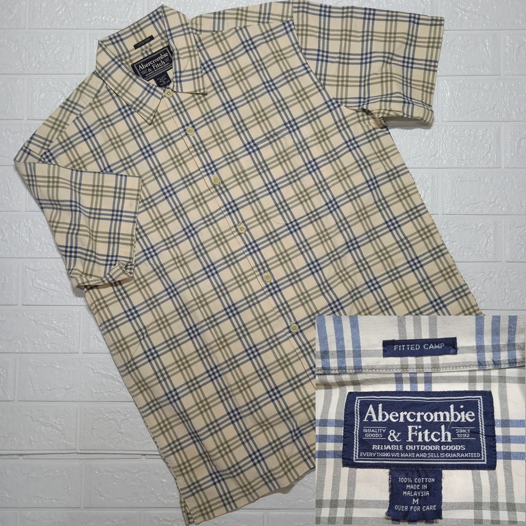 Abercrombie second / kemeja pria second size M besar