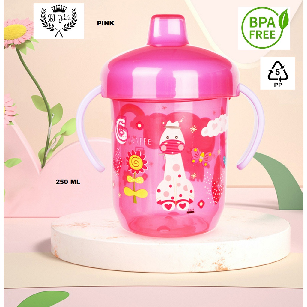 BOTOL MINUM ANAK BABY BAYI PP5 BPA FREE 250 ML GELAS CANGKIR BPA FREE