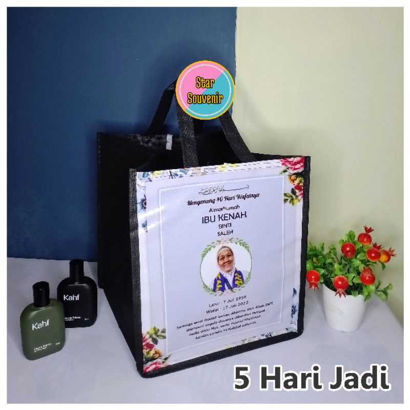 

Tas Hajatan Tas Berkat Tas Tahlil Tas Haul Tas Kematian Tas Slametan Tas Syukuran Tas Aqiqah Tas Bingkisan