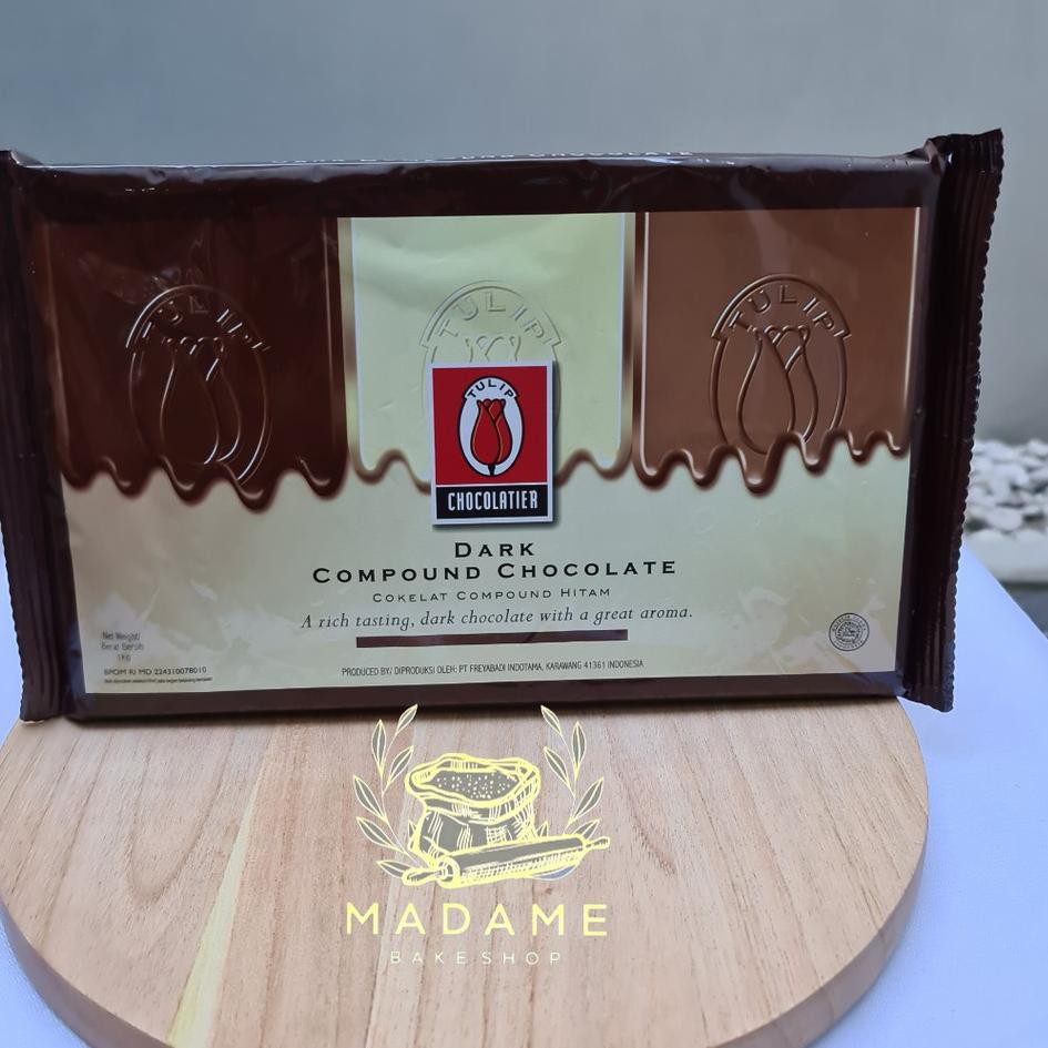 

[Star] Tulip Dark Chocolate Compound 1kg / Tulip DCC