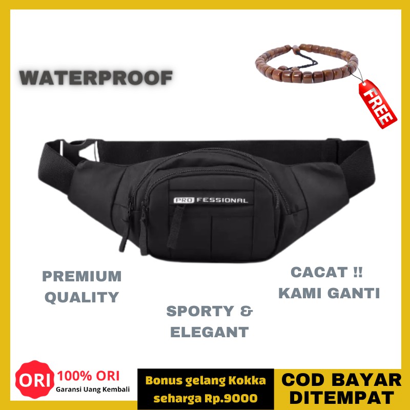 NEW Tas Selempang Weistbag Oval Waistbag Pria Waitsbag Celo Cowok Tas Pinggang Kecil Terbaru