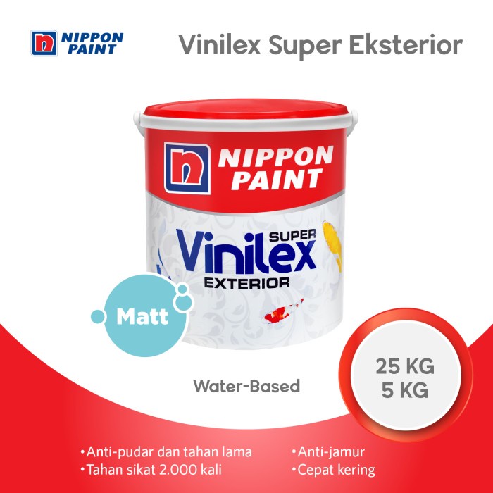 Nippon Paint - Vinilex Super Exterior (Tinting) -25kg- Cat Eksterior