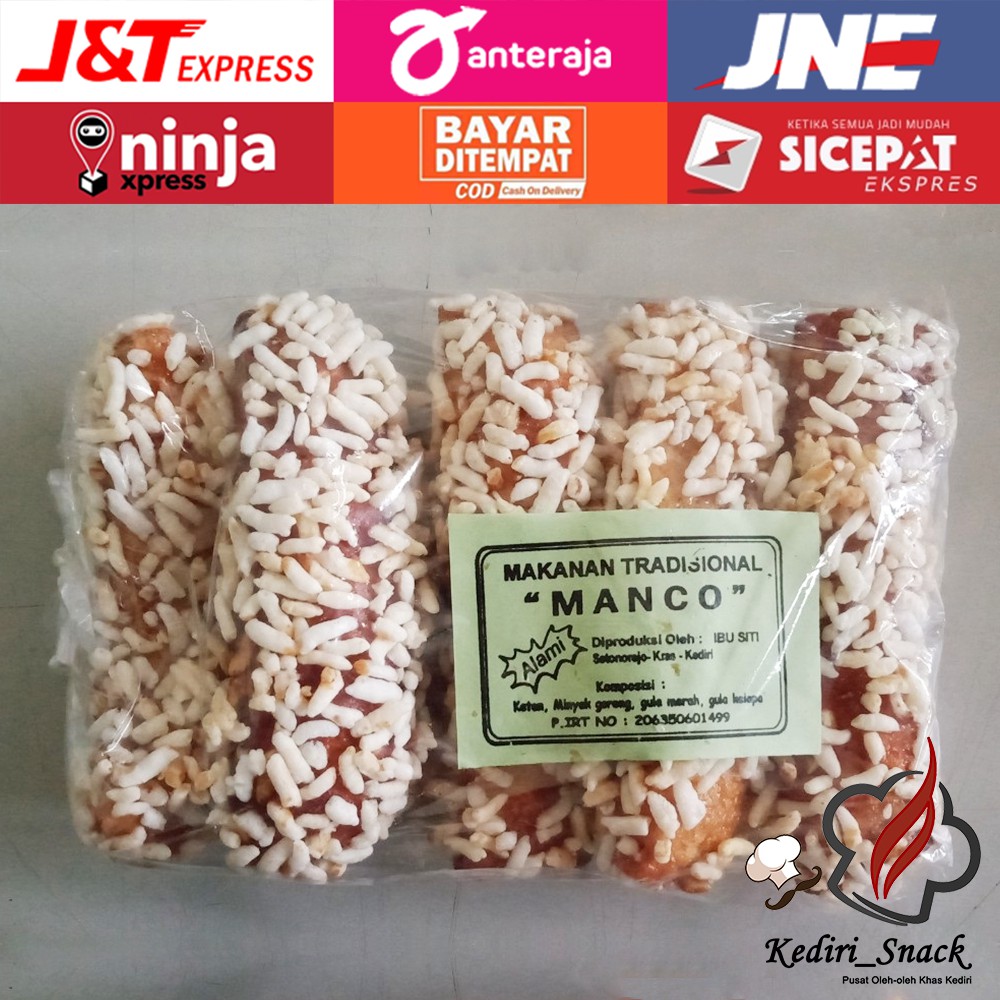 

(KEDIRI SNACK) Kue Manco Wijen dan Kue Manco Beras Kue Gula Jawa Onde Onde Kering