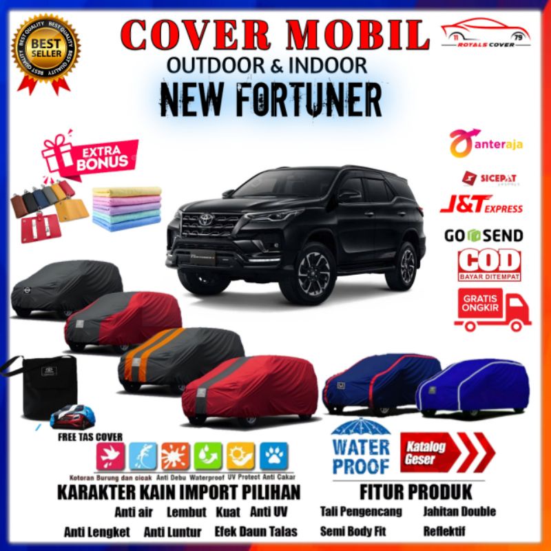 Cover Mobil All New Fortuner / Sarung Pelindung Body Toyota Fortuner/Selimut Mantel Penutup Outdoor