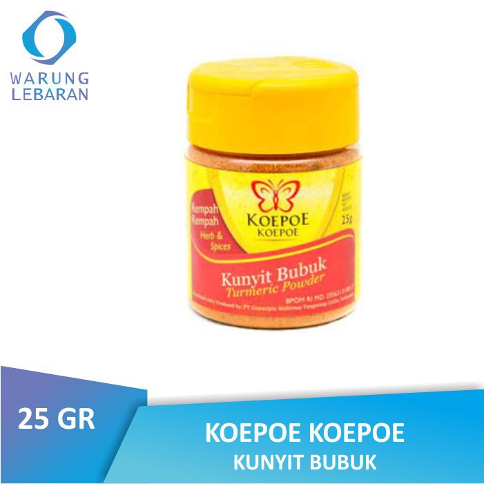 

Koepoe Koepoe Kunyit Bubuk 25GR | Turmeric Powder Kupu Kupu