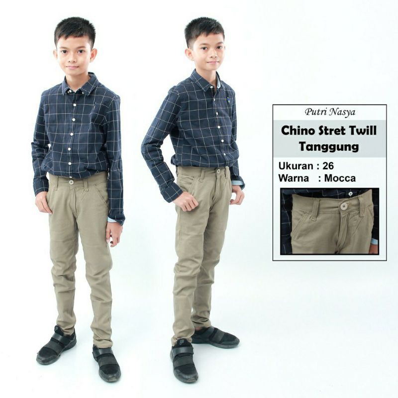 Celana chino anak tanggung premium size 24-27 celana chino anak pria/cowok junior