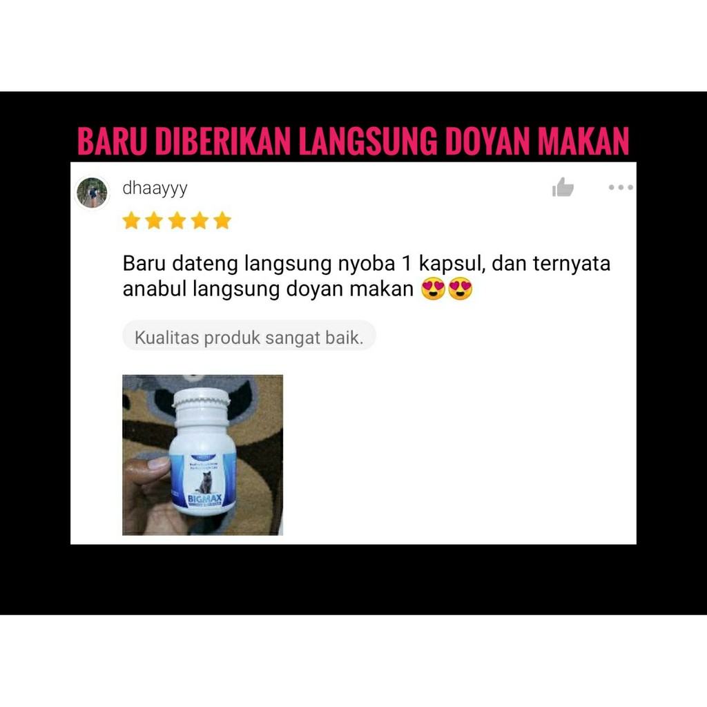 VITAMIN KUCING VITAMIN BULU  KUCING RONTOK NAFSU MAKAN KUCING PELEBAT PENUMBUH BULU KUCING PENGGEMUK KUCING ANTIBODY OBAT JAMUR KUCING  - BIGMAX FURMAX