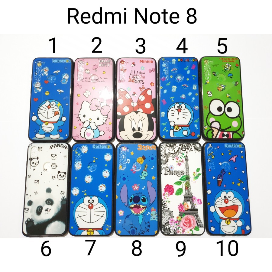 Soft case Fuze Hitam Motif Karakter Xiaomi Redmi Note 8 Note8
