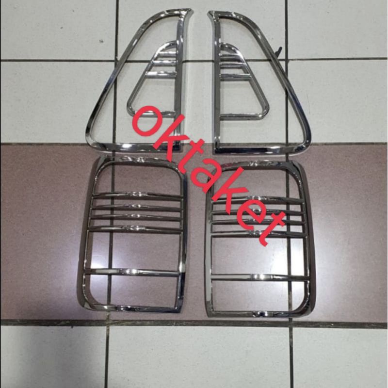 garnish lampu belakang Kijang new 2003 chrome