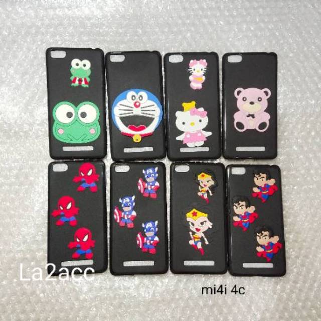 Case xiaomi mi 4c mi 4i karakter Softcase casing silikon