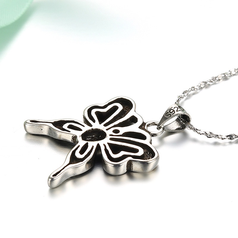 925 Perak Liontin Untuk Wanita Kupu-kupu besar (Tanpa rantai) Perhiasan Fashion