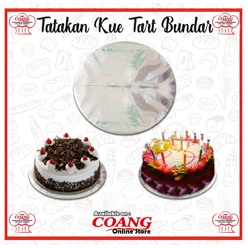ALAS KARTON BULAT - TATAKAN KUE TART (BAHAN KARTON)