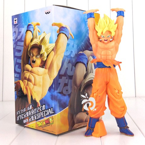 FG192 Dragon Ball Goku Energy Bomb B Action Figure Pajangan Miniatur Mainan Hiasan Cake Topper