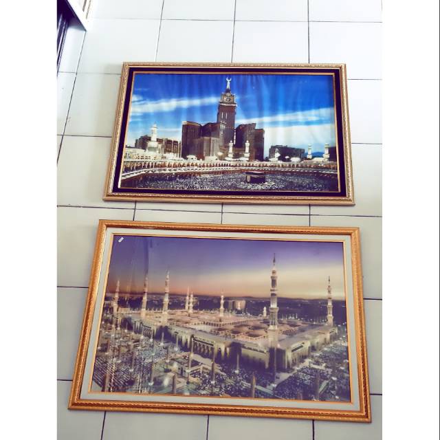 Hiasan dinding kakbah & madinah