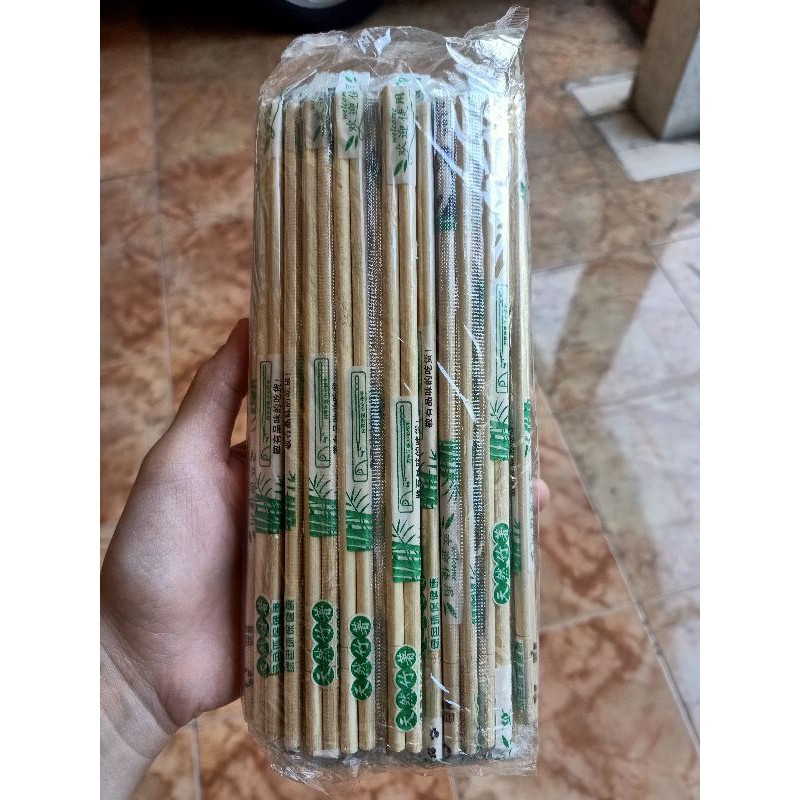 Sumpit kayu import higienis 50 pasang sekali pakai impor Sumpit kayu import higienis 50 pasang sekali pakai impor