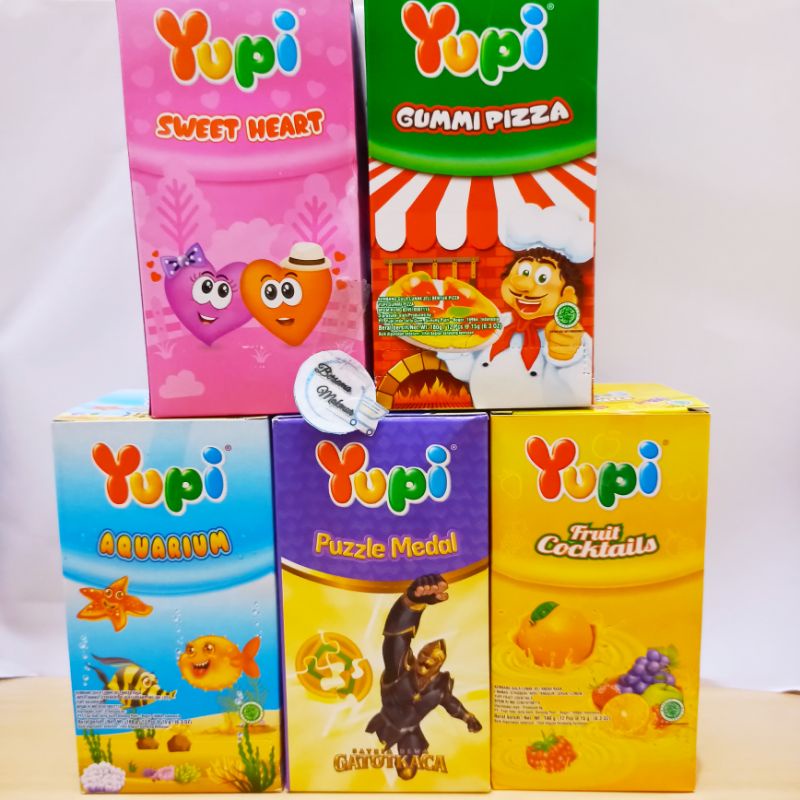 

YUPI box Gummi Pizza / Sweet Heart / Cocktail / Aquarium / Puzzle Medal / Just Fun / Marshmallow