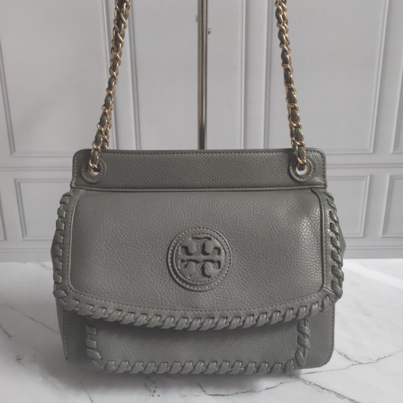 Tas Kulit Rantai Tory Burch Preloved untuk kk ika