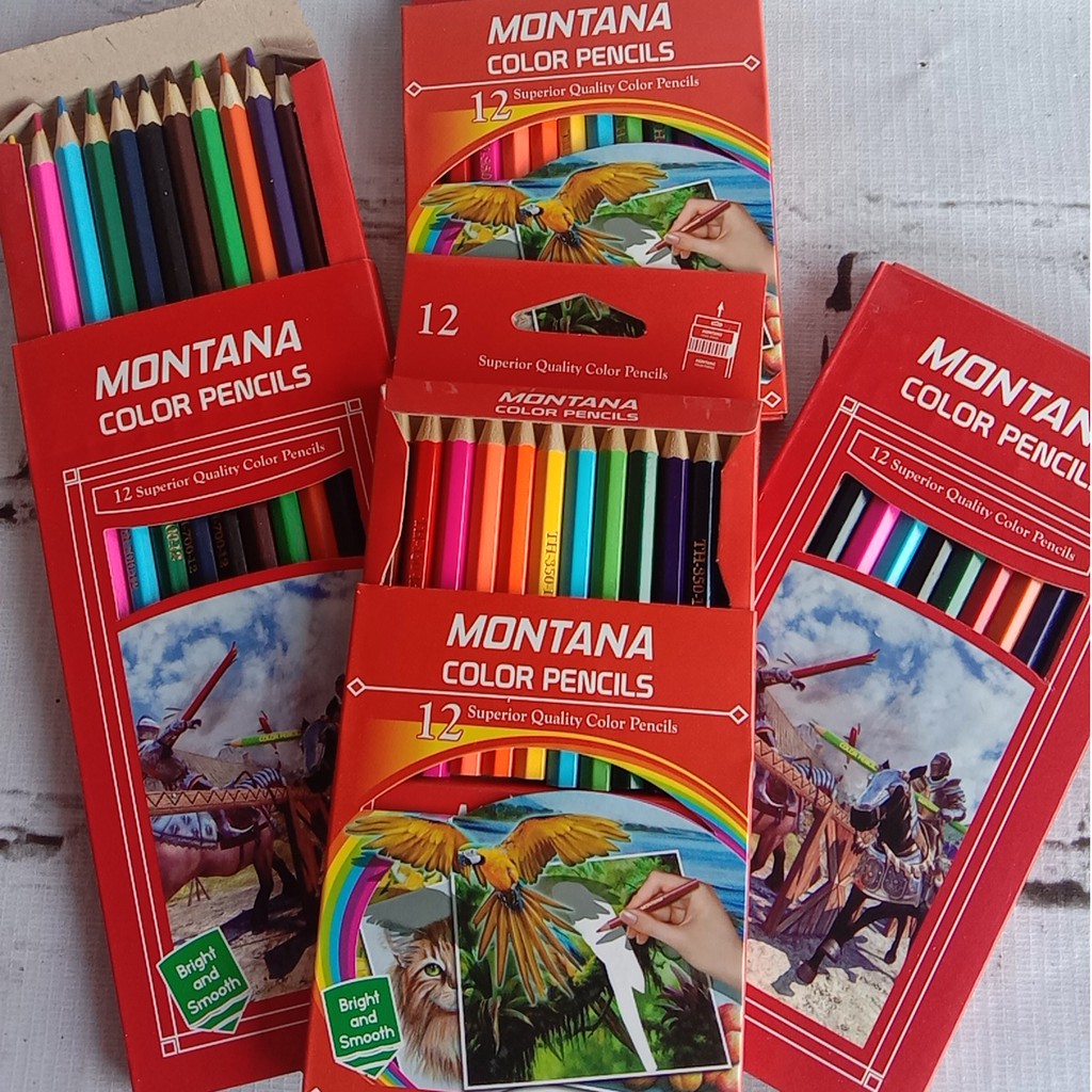 PROMO PENSIL WARNA SET BARU  MURAH (12 warna)-3