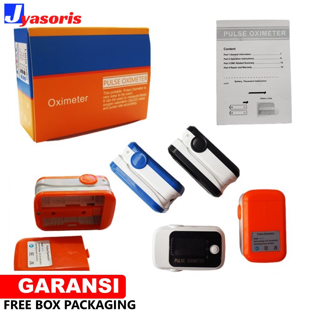 FINGERTIP PULSE OXIMETER FINGER TIP OXIMETERY ALAT KESEHATAN UKUR KADAR OKSIGEN DIGITAL DISPLAY JS38