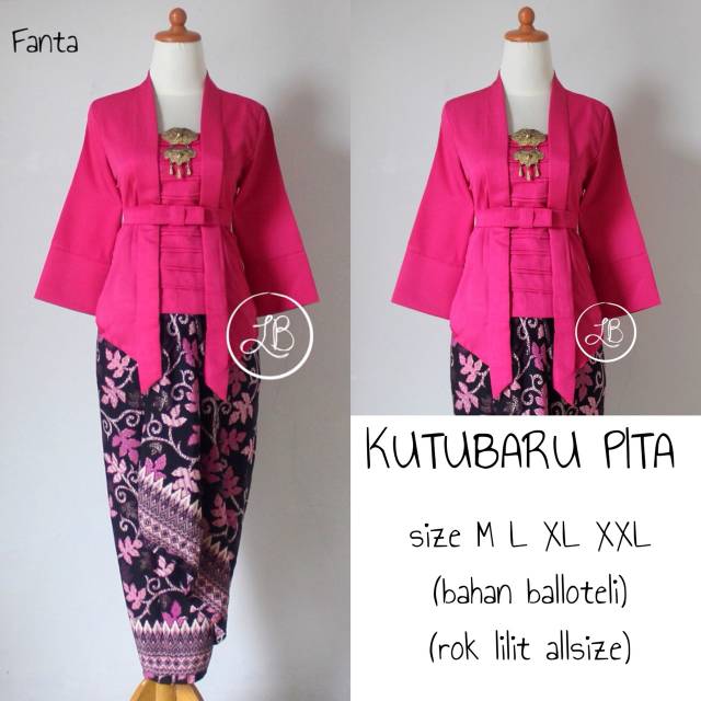 STOCK BANYAK!! KUTUBARU PITA SET/KUTUBARU MODERN/KEBAYA KUTUBARU